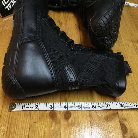 Mens Belleville Tactical Research Black Leather Mini Mil Boots 7.5 W Minimalist main image 10